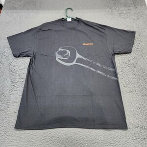 Snap-on Shirt Mens 2XL Gray Wrench Logo Graphic Tee Delta Pro Weight Tools